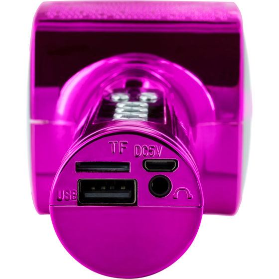 Μικρόφωνο Karaoke Bigben PARTYBTMIC2BK με εφέ φωτισμού 15W - Pink image 6