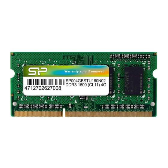 Silicon Power SP004GBSTU160N02 DDR3 1600MHz (1x4GB) image 0