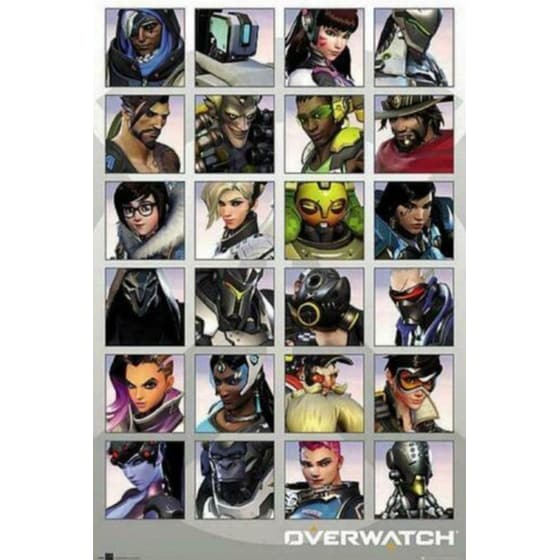Αφίσα Overwatch - Character Portraits Κάθετη 61x92 cm image 0