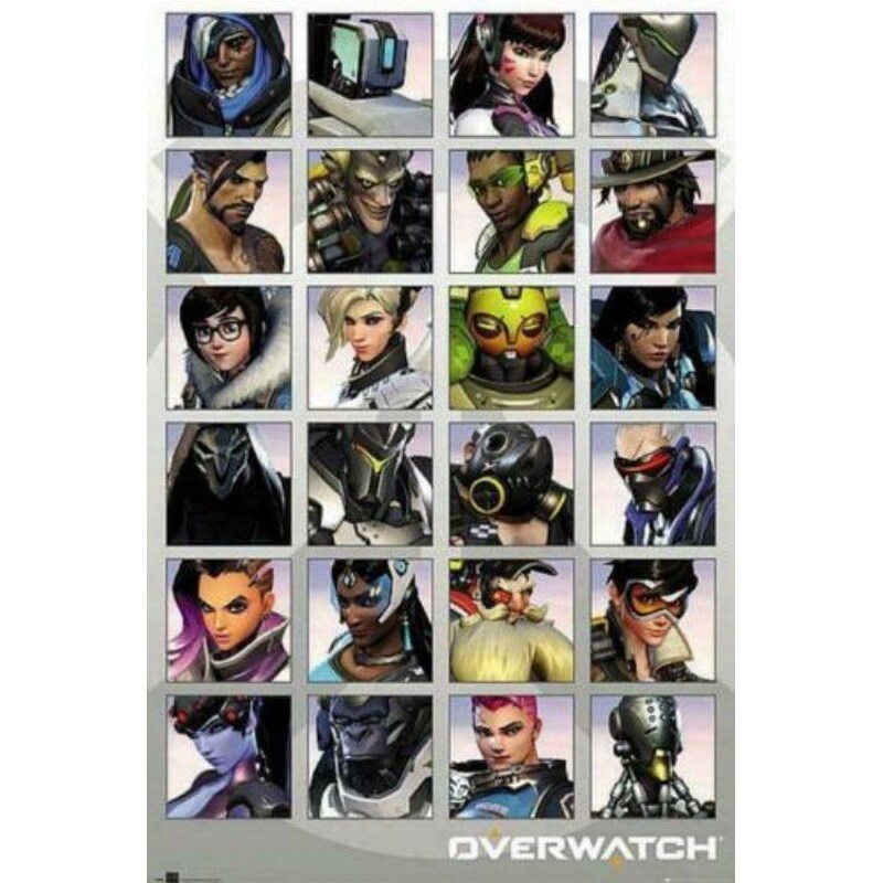 GBEYE Αφίσα Overwatch - Character Portraits Κάθετη 61x92 cm