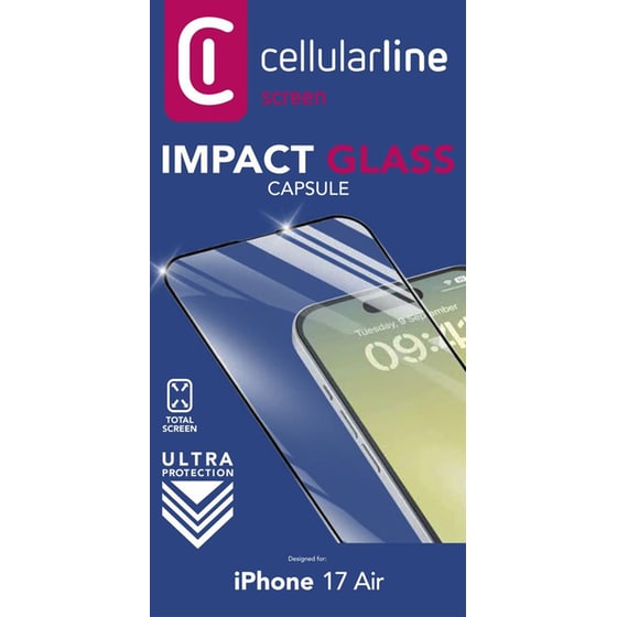 Προστατευτικό οθόνης Apple iPhone Air - Cellular Line Impact Glass Capsule image 1