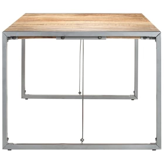 Vidaxl Τραπεζαρία 220 X 100 X 75 Εκ. Από Μασίφ Ακατέργαστο Ξύλο Μάνγκο image 3