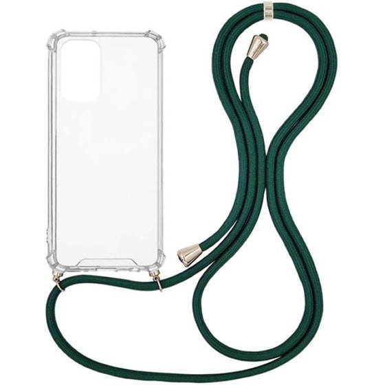Θήκη Xiaomi Poco F3/Mi 11i - Sonique Armor Clear Με Κορδόνι  - Πράσινο image 0