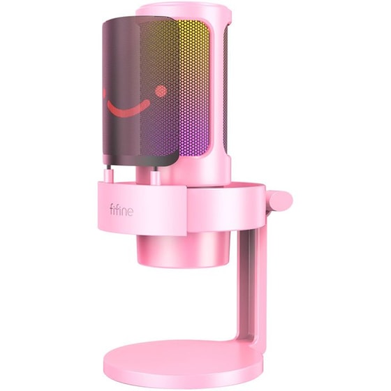 Μικρόφωνο Fifine A8P με βάση - Pink image 1