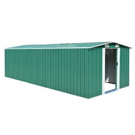 Vidaxl Αποθήκη Κήπου Πράσινη 257 X 597 X 178 Εκ. Μεταλλική
