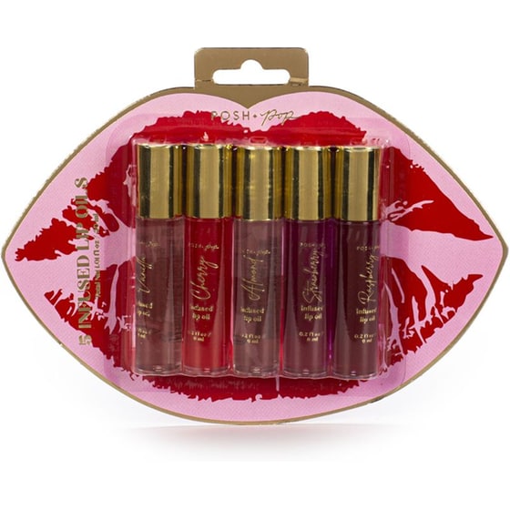 Ενυδατικό Λάδι Χειλιών Posh+Pop - 5 Τμχ image 0