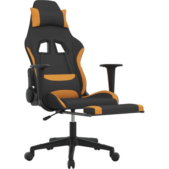 Καρέκλα Gaming VIDAXL 3143747 με Υποπόδιο - Μαύρο image 4
