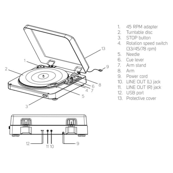 Πικάπ Sencor STT 312UR USB image 1