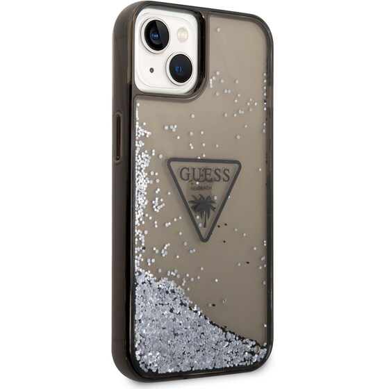 Θήκη Apple iPhone 14 Plus - Guess Triangle Glitter Logo Collection - Μαύρο image 7