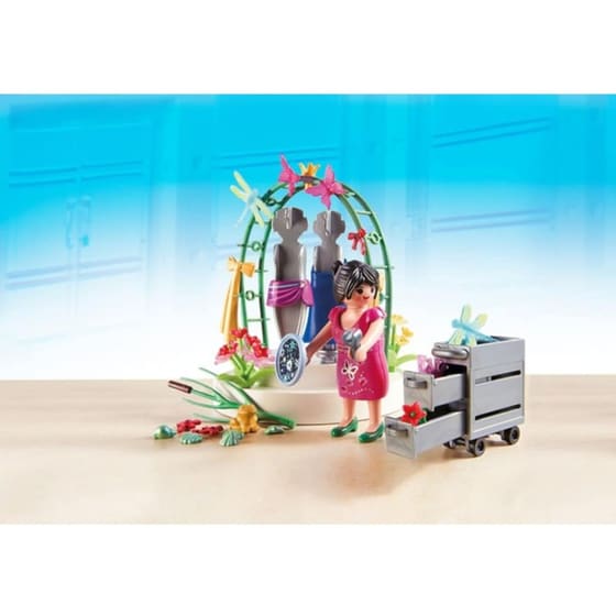 PLAYMOBIL® City Life Διακοσμήτρια με Led Βιτρίνα Ρούχων (5489) image 3