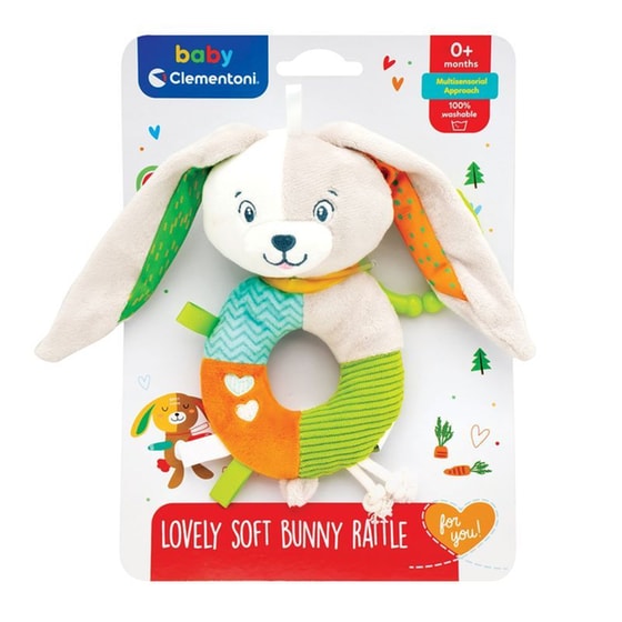 Baby Clementoni Κουδουνίστρα Μαλακό Λαγουδάκι image 1