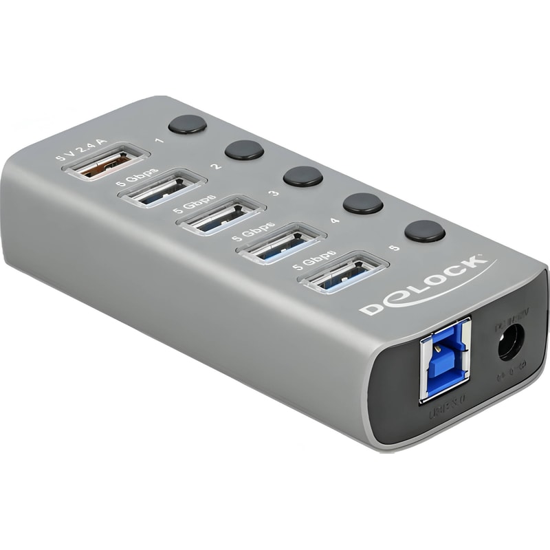 DeLock 63263 USB Hub 6-Port USB 3.2 συμβατό με USB-A DELOCK
