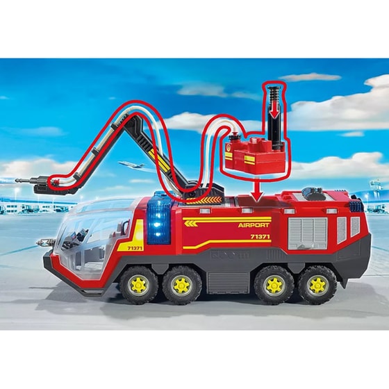 PLAYMOBIL® City Action Πυροσβεστικό Όχημα με Φώτα, Ήχο και Πυροσβεστικό Κανόνι (71371) image 1