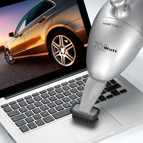 CLATRONIC HS 2631 700 W 0.8 lt Ασημί Σκουπάκι Χειρός image 3