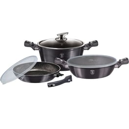 Σετ Μαγειρικά Σκεύη BERLINGER BH-7052 6 τμχ Μαύρο