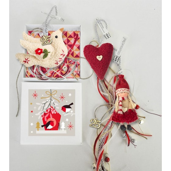 Κρεμαστό Χριστουγεννιάτικο Γούρι - Χαρούμενη Χριστουγεννιάτικη Φιγoύρα image 0