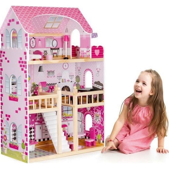 Ξύλινο Κουκλόσπιτο Maryland Τριώροφο image 2