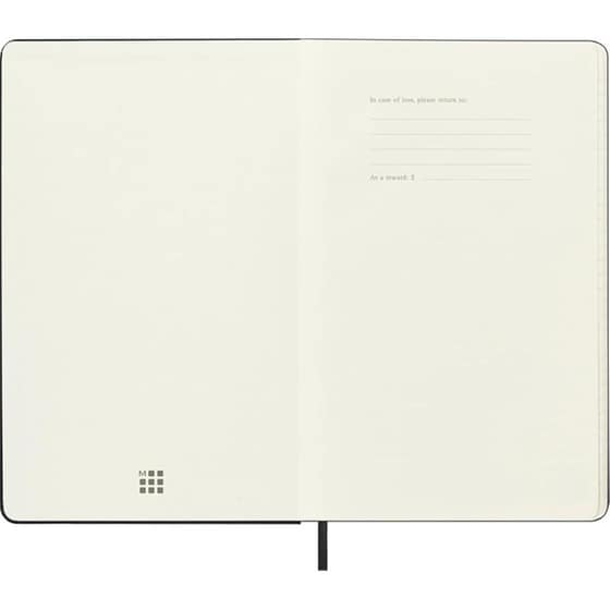 Ημερολόγιο Εβδομαδιαίο Moleskine 2025-2026 18Μ Οριζόντιο Large Black Hard image 3