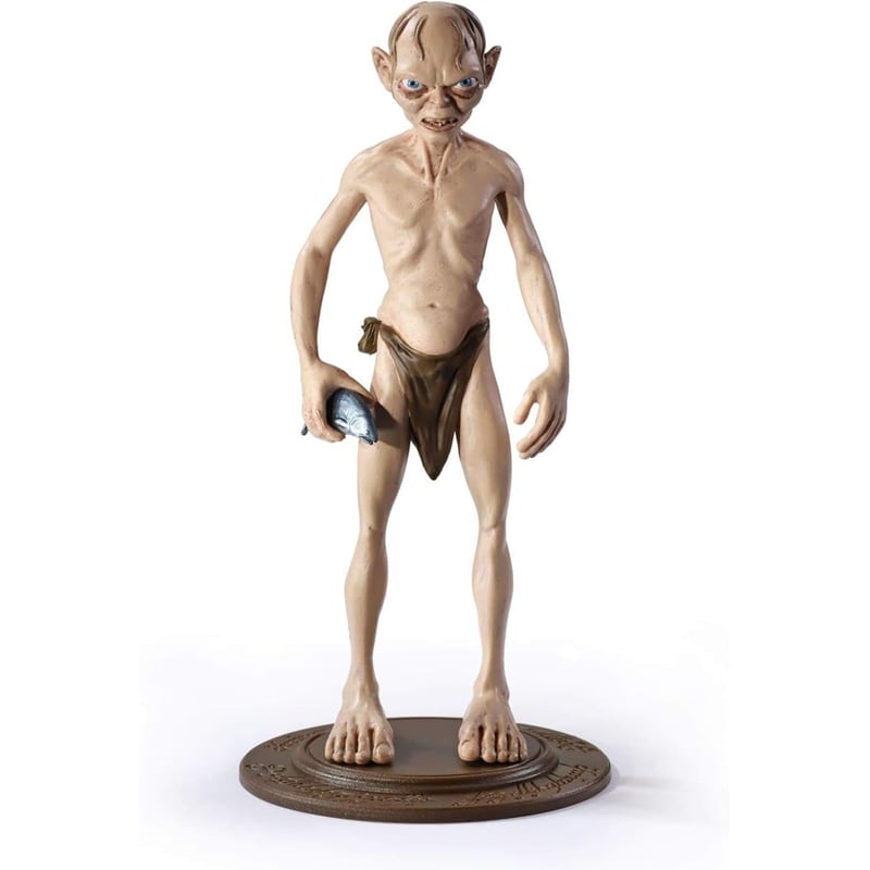 The Noble Collection Lord Of The Rings Φιγούρα Gollum Bendyfig