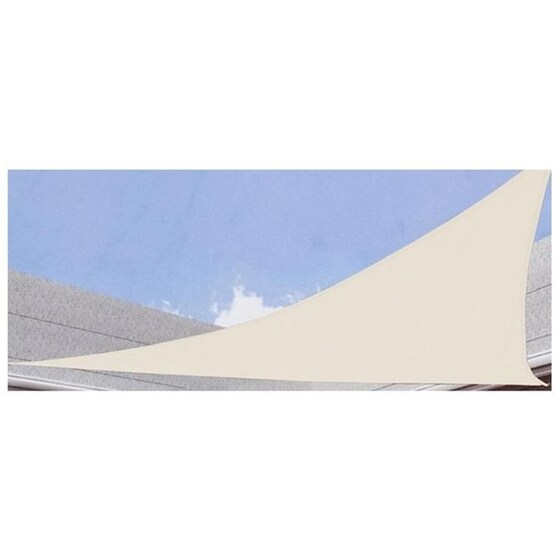 Πανί Σκίασης Εξωτερικού ΧώρουAria Trade Αδιάβροχο Τριγωνικό 5x5x5 m - Μπεζ image 2