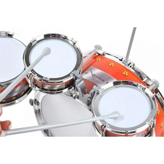 Παιδικά Τύμπανα Drums Με Σκαμπό, Μπαγκέτες Και Πιατίνι image 2
