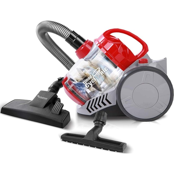 TURBOTRONIC TT-CV07 900 W με Κάδο 2.5 L Κόκκινη Ηλεκτρική Σκούπα image 0