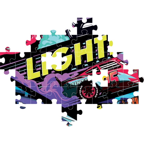 Παιδικό Παζλ Clementoni Glowing Lights Disney Cars Glow Racers (104 Κομμάτια) image 2
