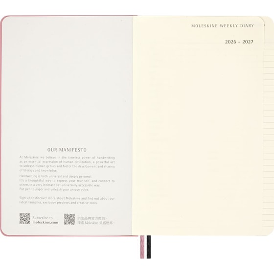 Ημερολόγιο Εβδομαδιαίο 2027 Moleskine x BLACKPINK 18Μ L Hardcover Μαύρο/Ροζ image 1