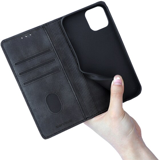 Θήκη Apple iPhone 14 Pro Max - Sonique Vintage Magnet Book - Μαύρο image 4