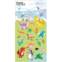 Αυτοκόλλητα Funny Stickers Δεινόσαυροι