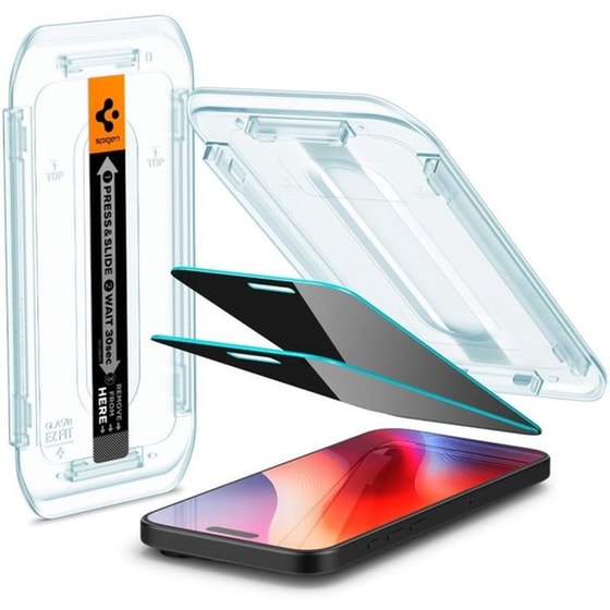 Προστατευτικό οθόνης Apple iPhone 16 Pro Max - Spigen Tempered Glass Glas.tr Ez Fit Απορρήτου Οθόνης 0.2 mm 9h image 0