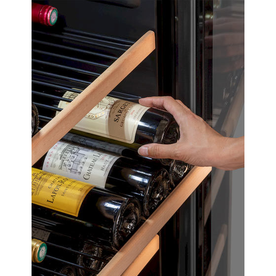 LA SOMMELIERE LS117BLACK για 121 Μπουκάλια Μαύρο Συντηρητής Κρασιών image 12