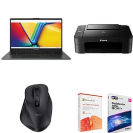 Asus Vivobook Go 15 90NB0ZR2-M041L0 15.6" FHD IPS (AK11/8GB/512 GB SSD/Radeon Graphics/Win11Home) Canon Pixma TS3750i + Trust Fyda + Microsoft Office 365 Personal + Antivirus Bitdefender