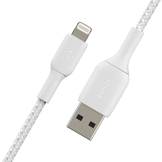 Καλώδιο Belkin CAA002 Lightning σε USB-A 1M - Λευκό image 3