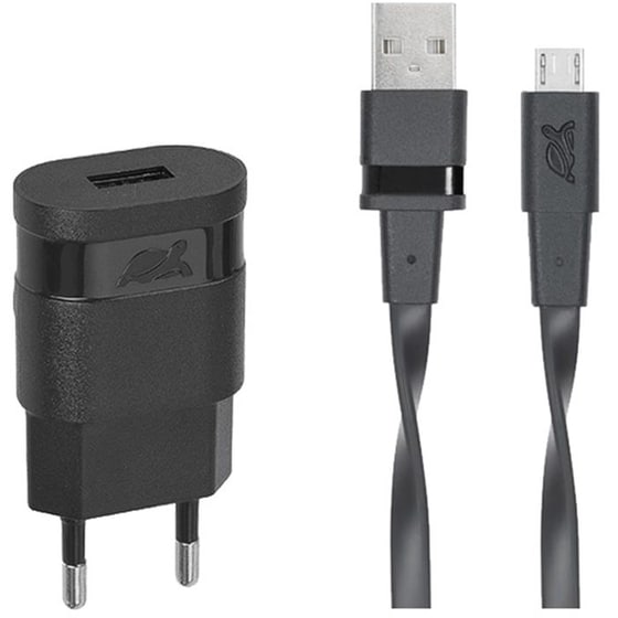 Φορτιστής Πρίζας Rivacase VA4111BD1 USB, Micro USB - Μαύρο image 0