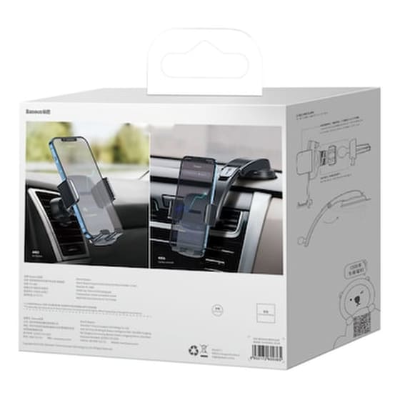 Βάση Στήριξης Αυτοκινήτου Αεραγωγού/Για Ταμπλό Baseus 2in1 Gravity - Μαύρο image 5