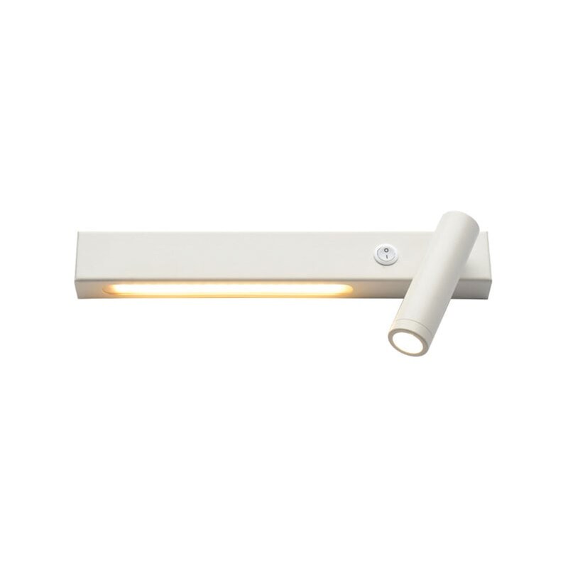 Απλίκα Τοίχου Led Aca Hermes Sf2110ledwh Μεταλλική 28x7.5x15 cm - Λευκή