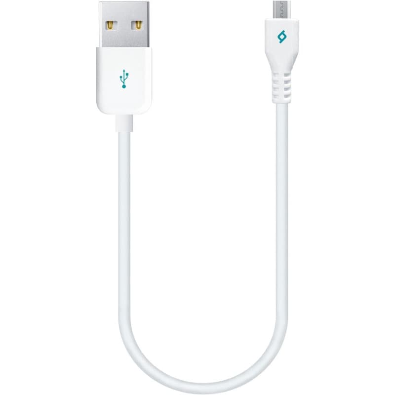 TTEC Καλώδιο Φόρτισης/Συγχρονισμού TECC MiniCable Micro USB 0.3m - Λευκό