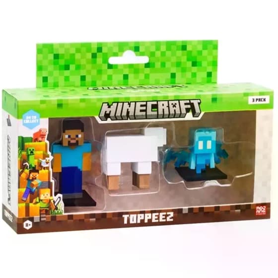 Minecraft Φιγούρες 3D Toppeez (6cm) 3 Τμχ - Τυχαία Επιλογή Σχεδίου image 0