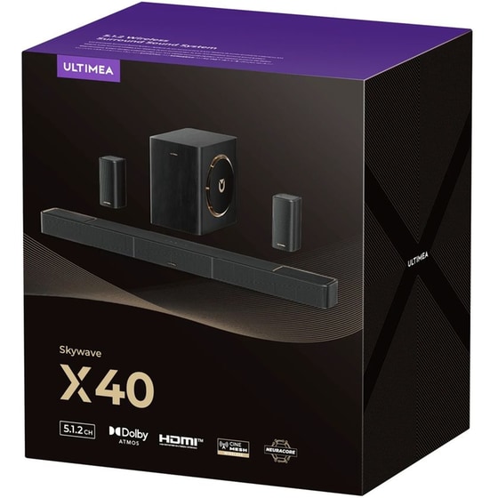 Soundbar Ultimea Skywave X40 530W 5.1.2 - Black image 5