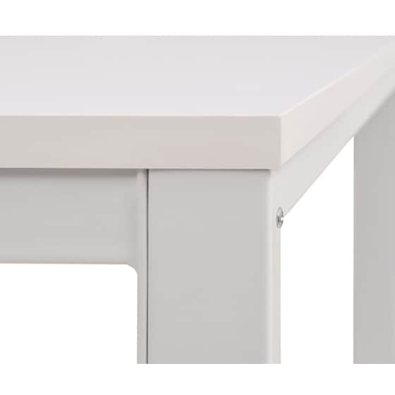 Γραφείο Βιβλιοθήκη VidaXL από Μοριοσανίδα 120x60cm - Λευκό image 5
