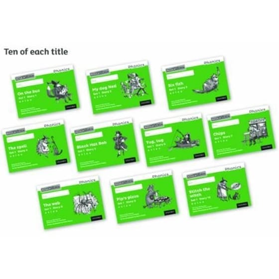 Read Write Inc. Phonics: Green Set 1 Core Black & White Storybooks (Pack of 100) image 0