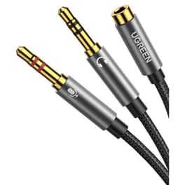Ugreen Καλώδιο 35mm Female - 35mm Male 020m (20899) - Μαύρο