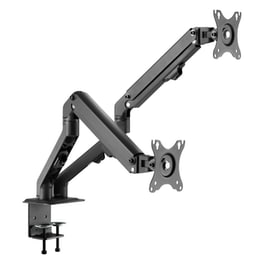 Brateck Βάση Γραφείου Ldt45-c024 Για 2 Οθόνες 17"-27", Έως 7kg Ανά Οθόνη