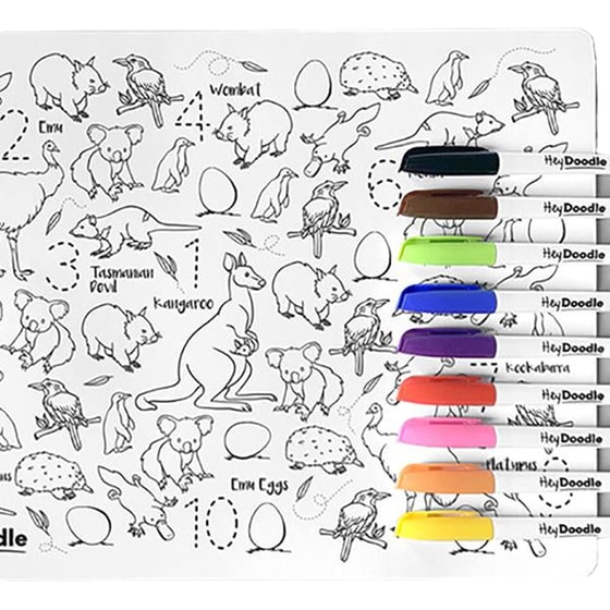 Χαλάκι Ζωγραφικής Hey Doodle Aussie Animals Large image 0