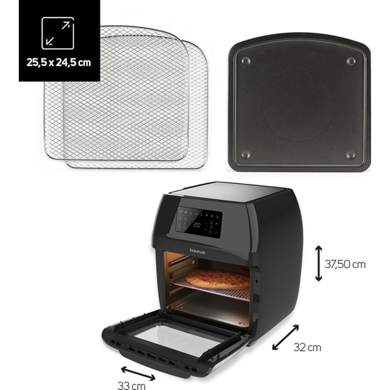 TAURUS DIGITAL GRILL AF1700DX με Πόρτα 1700 W 12 L Inox Φριτέζα Αέρος image 5