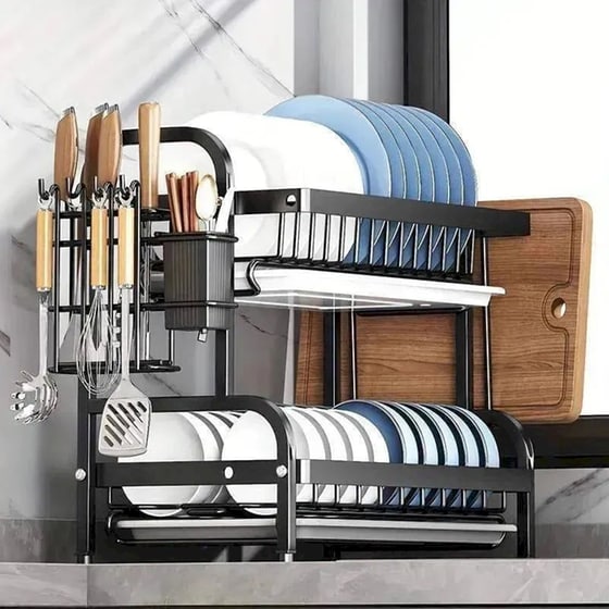 Wallex Μεταλλική Πιατοθήκη Νεροχύτη - Στεγνωτήριο Πιάτων image 2