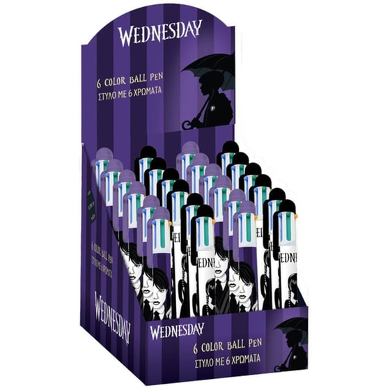 Στυλό Διαρκείας Διακάκης με 6 Χρώματα Wednesday image 1