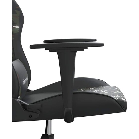 Καρέκλα Gaming VIDAXL 3143698 με Ρυθμιζόμενα Μπράτσα από Τεχνητό Δέρμα - Μαύρη image 6