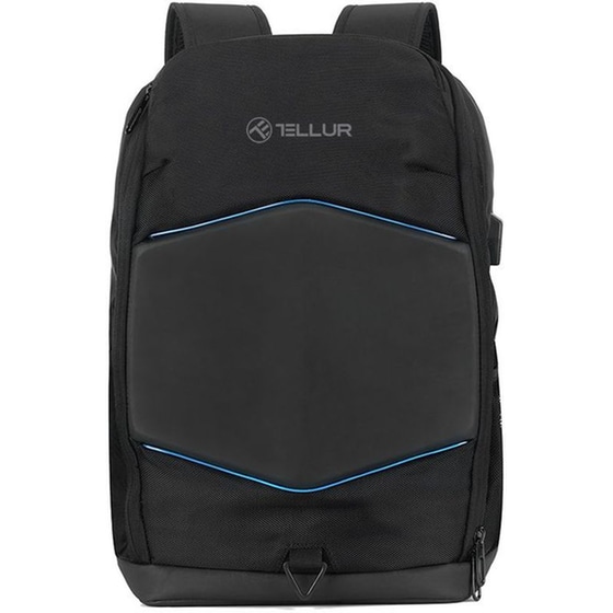 Τσάντα Laptop Tellur GlowPack TLL611282 15.6" με LED λωρίδες - Μαύρο image 0